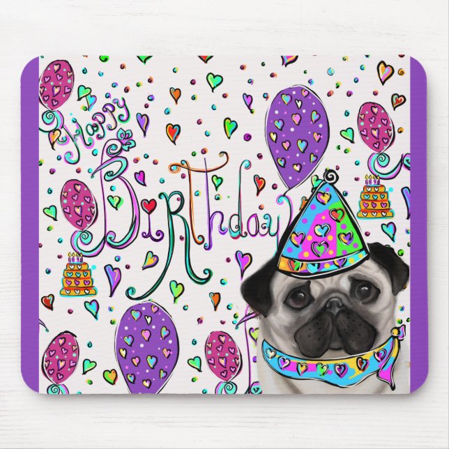 PUG MOUSE MAT (Front)