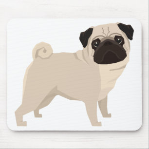 Pug Mouse Mat