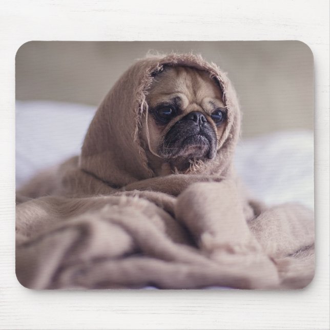 Pug Mouse Mat (Front)