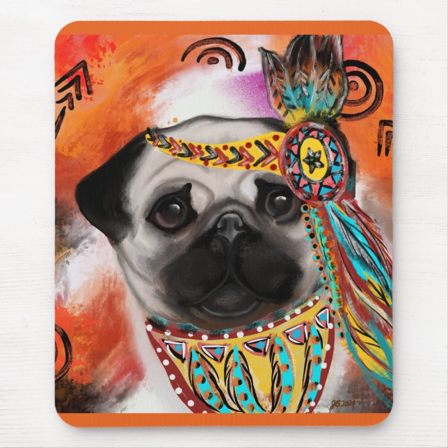  PUG MOUSE MAT (Front)
