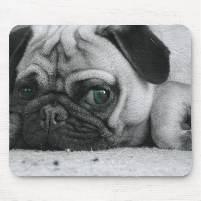 Pug mousepad "Breena" (Front)