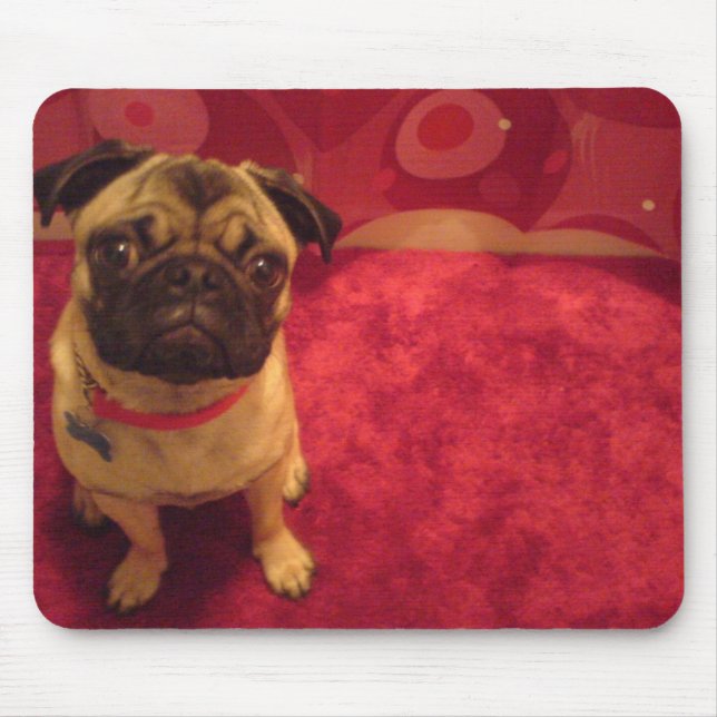 Pug Mousepad Machi (Front)