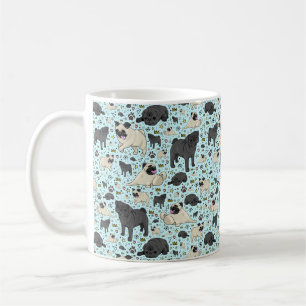 Pug Mug in Blue