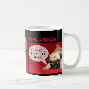 PUG MUGS Caffinated