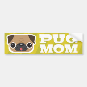 Pug Mum Bumper Sticker