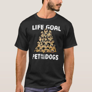 Pug Mum Dog Owner Life Goal Pet All The Dogs T-Shirt