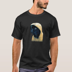 Pug Mum Motif For Pug For Rainy Days With Black P T-Shirt