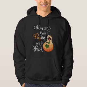 Pug Mum of the Cutest PuGkin in the Patch Relaxed Hoodie