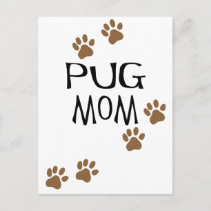 Pug Mum Postcard