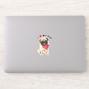 Pug mum, pug dad, cute pug dog, pug art