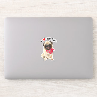 Pug mum, pug dad, cute pug dog, pug art 