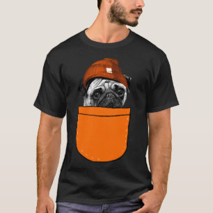 pug mum pug dad gift pugs pocket pet dog 369 T-Shirt