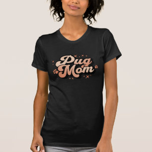Pug Mum Retro T-Shirt