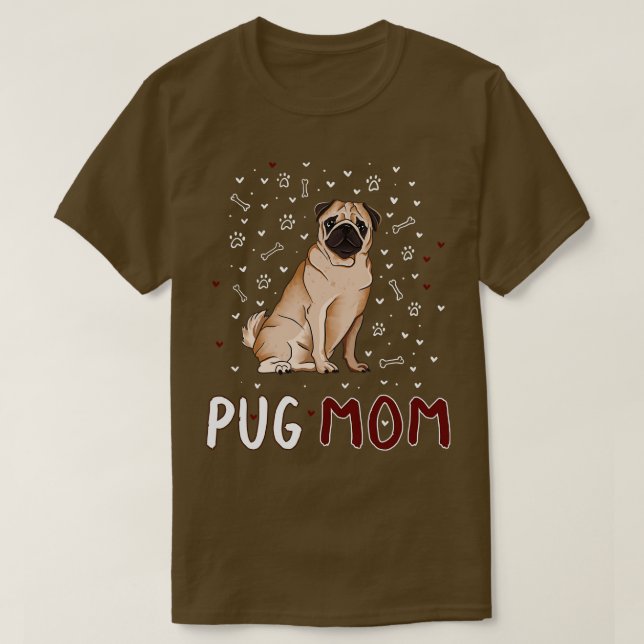 Pug Mum T-Shirt (Design Front)