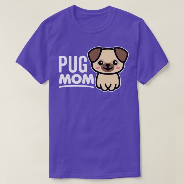 Pug Mum T-Shirt (Design Front)