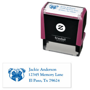 PUG   Name & Return Address  Self-inking Stamp