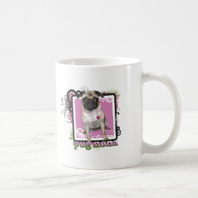 Pug Nona Coffee Mug (Right)
