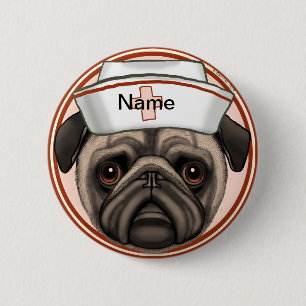 Pug Nurse  Pin