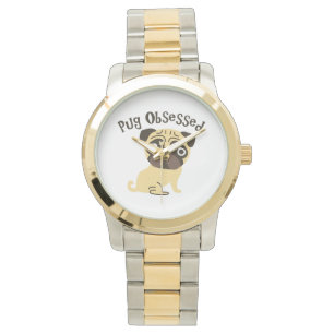 Pug Obsessed Gifts and Tees Watch