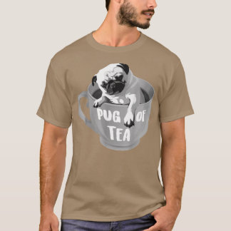Pug Of Tea  Cool Herbal Beverage Drinkers Funny An T-Shirt