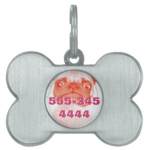 PUG_orange3.png Pet ID Tag