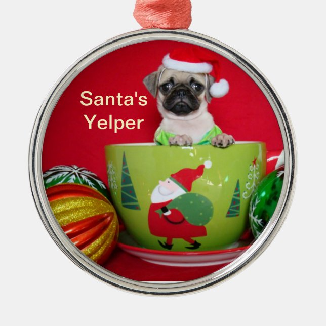 Pug Ornament (Front)