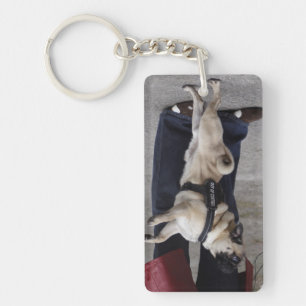 Pug Out Of Control Key Ring