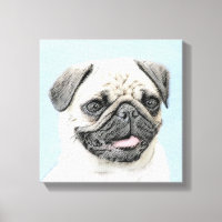 Pug Painting - Cute Original Dog Art