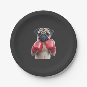 Pug paper plate