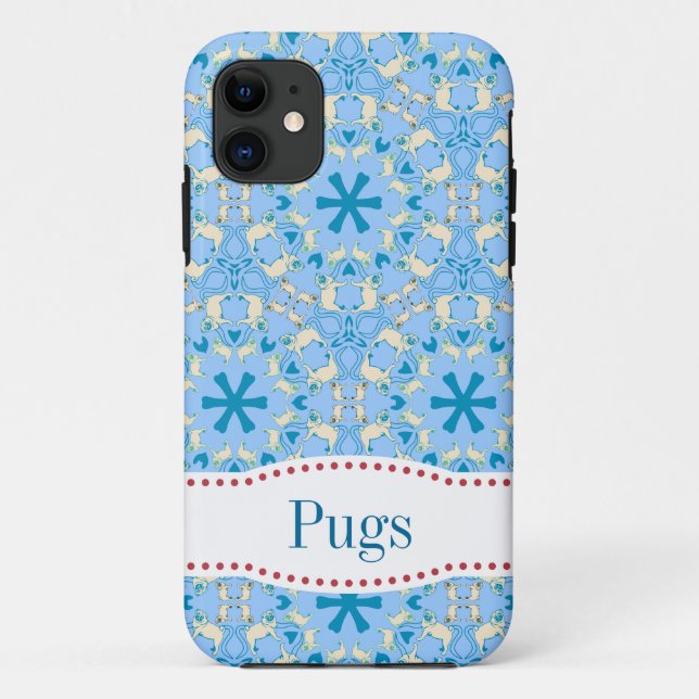 Pug Pattern Case (Back)