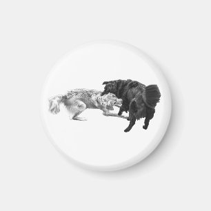 Pug Pause, Shaded Magnet