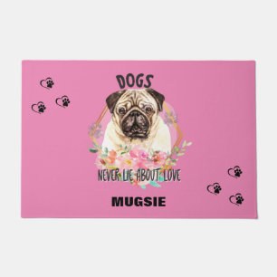 "PUG" PERSONALIZED DOORMAT