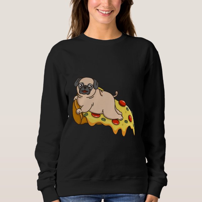 Pug Pizza Classic T-Shirt 390 Sweatshirt (Front)