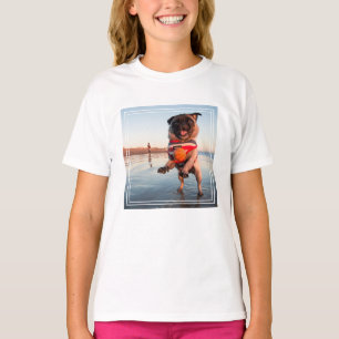 Pug Playing Ball on Beach T-Shirt