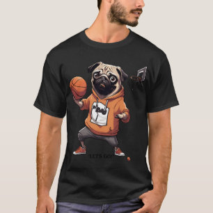 pug playing basketball T-Shirt