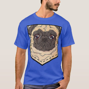 Pug Pocket Lazy Halloween Costume Cute Dog Puppy L T-Shirt
