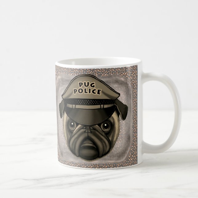 Pug Police mug (Right)