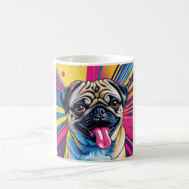 Pug Pop Art 01 Coffee Mug (Center)