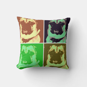 Pug Pop Art Cushion