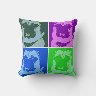Pug Pop Art Cushion