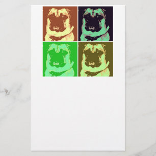 Pug Pop Art Stationery