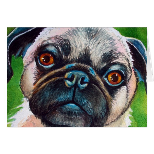 Pug Portrait (Front Horizontal)