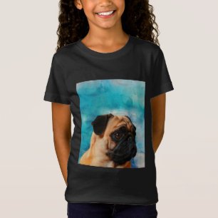 Pug Portrait Cute Pug Face Pug Lover T-Shirt