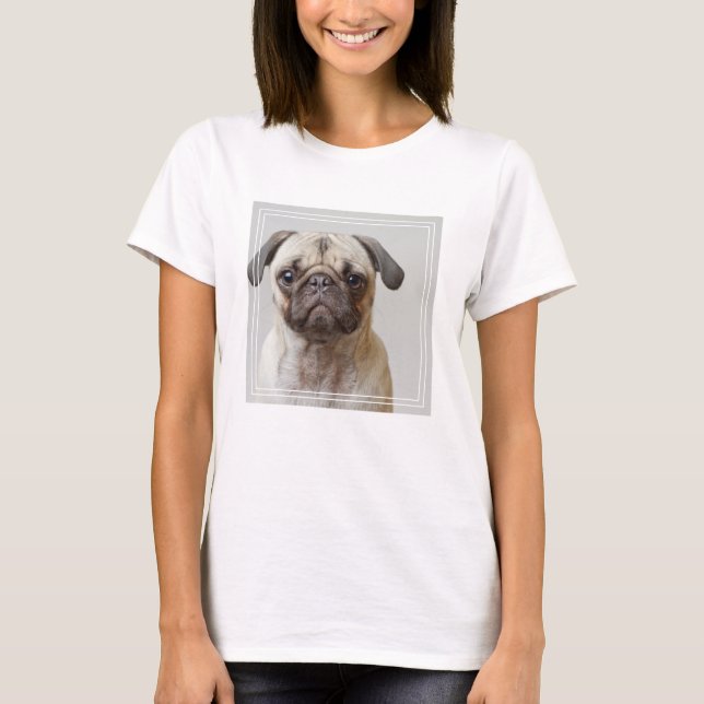 Pug Portrait T-Shirt (Front)