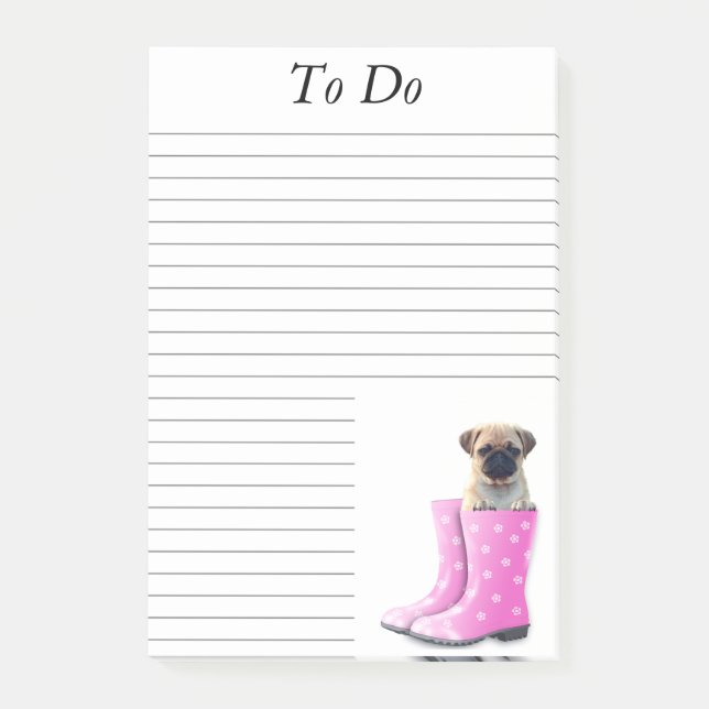 Pug Post-it Notes (Front)