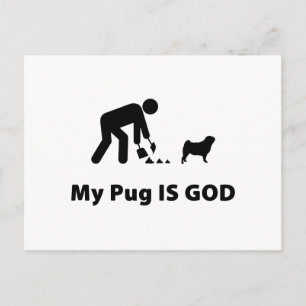 Pug Postcard