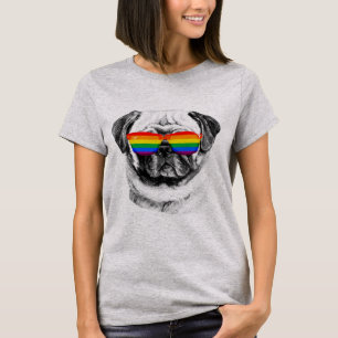 Pug Pride Sunglasses T-Shirt