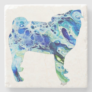 Pug, Pug Gifts, Dog Lover, Stone Coaster