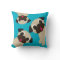 Pug, Pug, Pug Pillow