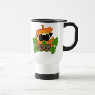 Pug Pumpkin Patch Travel Mug